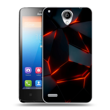 Пластиковый чехол на Lenovo S890 IdeaPhone с принтом Яркие абстракции