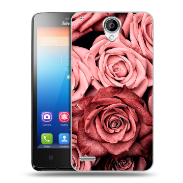 Пластиковый чехол на Lenovo S890 IdeaPhone с принтом Цветы розы