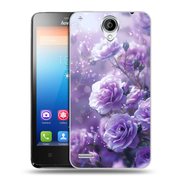 Пластиковый чехол на Lenovo S890 с принтом Розы цветы Пластиковый чехол на Lenovo S890 с принтом Розы цветы