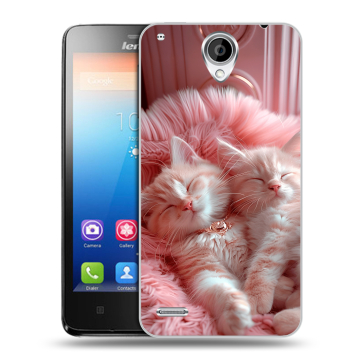 Пластиковый чехол на Lenovo S890 с принтом котята котики Пластиковый чехол на Lenovo S890 с принтом котята котики