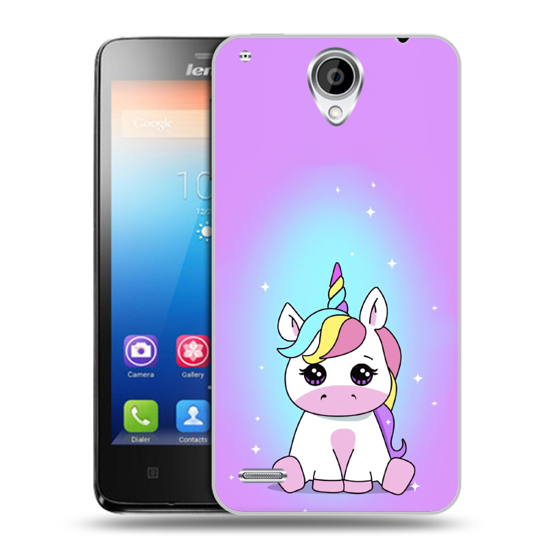 Пластиковый чехол на Lenovo S890 IdeaPhone с принтом Единорог Пластиковый чехол на Lenovo S890 IdeaPhone с принтом Единорог