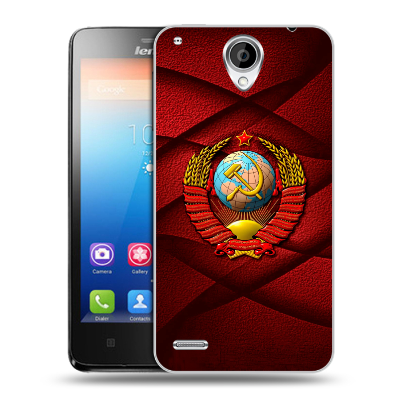 Пластиковый чехол на Lenovo S890 IdeaPhone с принтом Герб СССР Пластиковый чехол на Lenovo S890 IdeaPhone с принтом Герб СССР