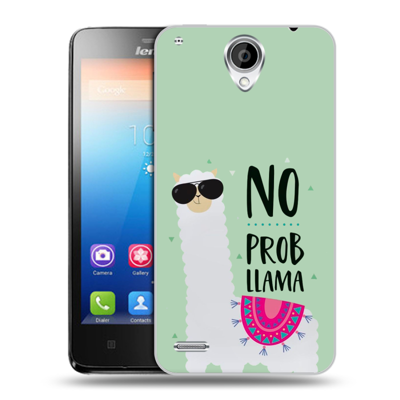 Пластиковый чехол на Lenovo S890 IdeaPhone с принтом Лама Пластиковый чехол на Lenovo S890 IdeaPhone с принтом Лама
