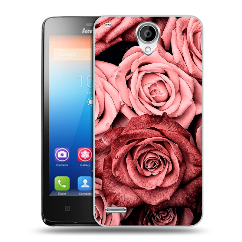 Пластиковый чехол на Lenovo S890 IdeaPhone с принтом Цветы розы Пластиковый чехол на Lenovo S890 IdeaPhone с принтом Цветы розы