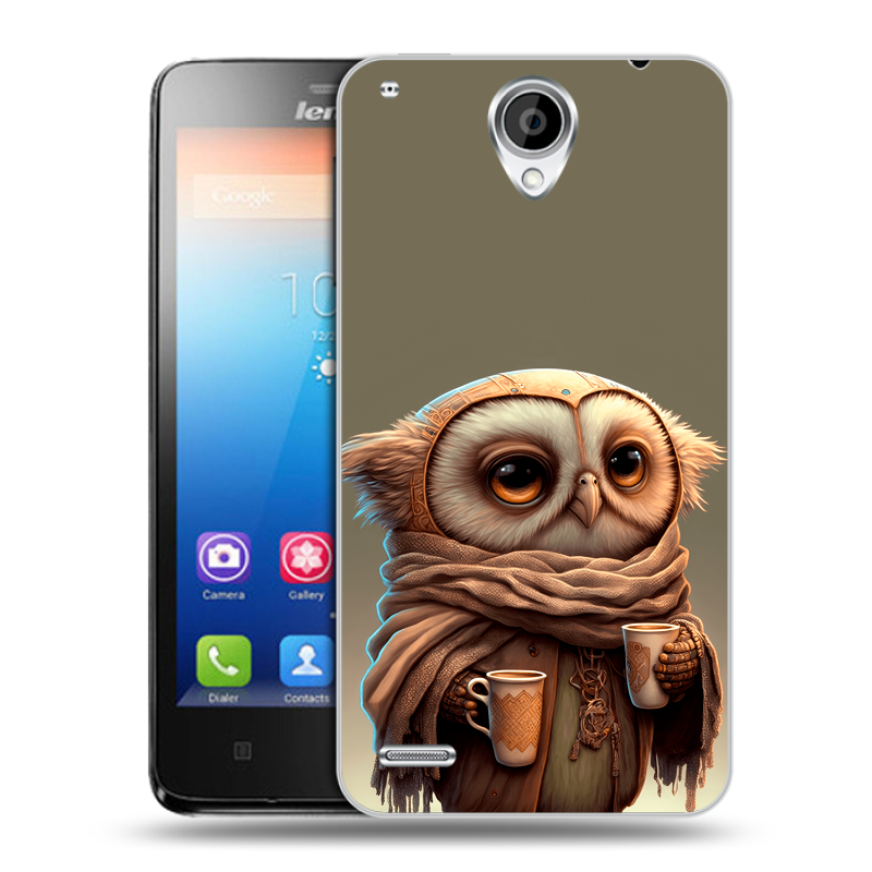 Пластиковый чехол на Lenovo S890 IdeaPhone с принтом Сова Пластиковый чехол на Lenovo S890 IdeaPhone с принтом Сова