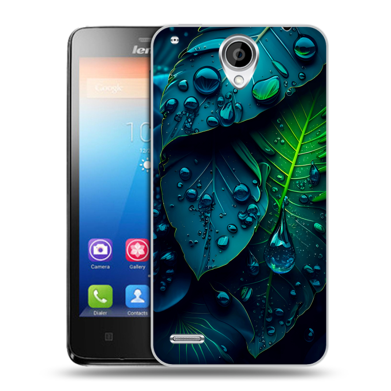 Пластиковый чехол на Lenovo S890 IdeaPhone с принтом Листья Пластиковый чехол на Lenovo S890 IdeaPhone с принтом Листья