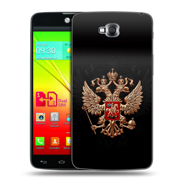 Силиконовый чехол на LG G Pro Lite Dual с принтом Герб России