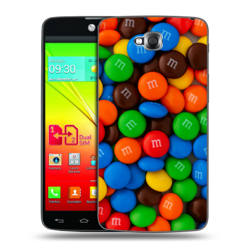 Силиконовый чехол на LG G Pro Lite Dual с принтом Конфеты