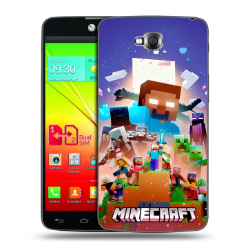 Силиконовый чехол на LG G Pro Lite Dual с принтом Майнкрафт Minecraft Силиконовый чехол на LG G Pro Lite Dual с принтом Майнкрафт Minecraft