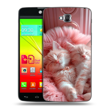 Силиконовый чехол на LG G Pro Lite Dual с принтом котята котики Силиконовый чехол на LG G Pro Lite Dual с принтом котята котики