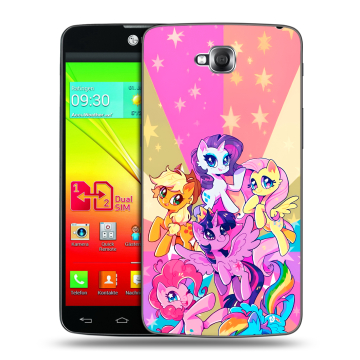 Силиконовый чехол на LG G Pro Lite Dual с принтом My little pony Дружба чудо