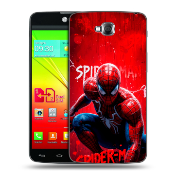 Силиконовый чехол на LG G Pro Lite Dual с принтом Spiderman Человек паук Силиконовый чехол на LG G Pro Lite Dual с принтом Spiderman Человек паук