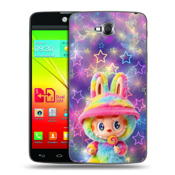 Силиконовый чехол на LG G Pro Lite Dual с принтом Labubu Лабубу