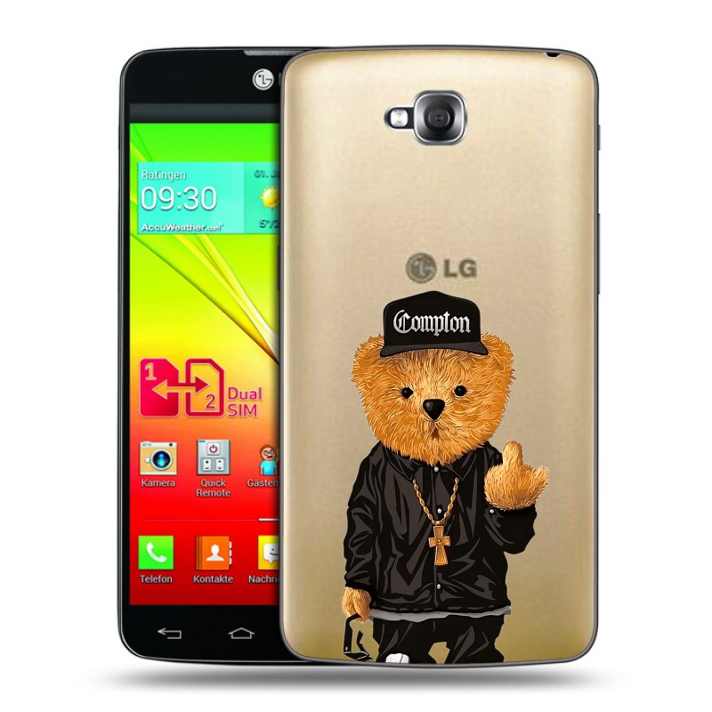 Силиконовый чехол на LG G Pro Lite Dual с принтом Плюшевый медведь Силиконовый чехол на LG G Pro Lite Dual с принтом Плюшевый медведь