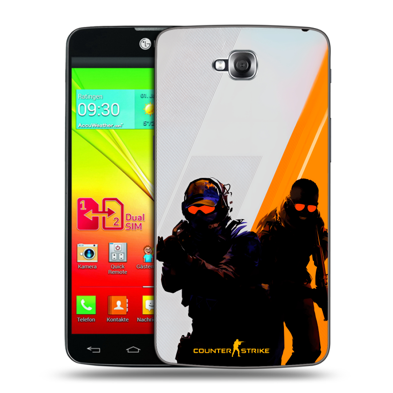 Силиконовый чехол на LG G Pro Lite Dual с принтом Контер страйк Counter strike Силиконовый чехол на LG G Pro Lite Dual с принтом Контер страйк Counter strike