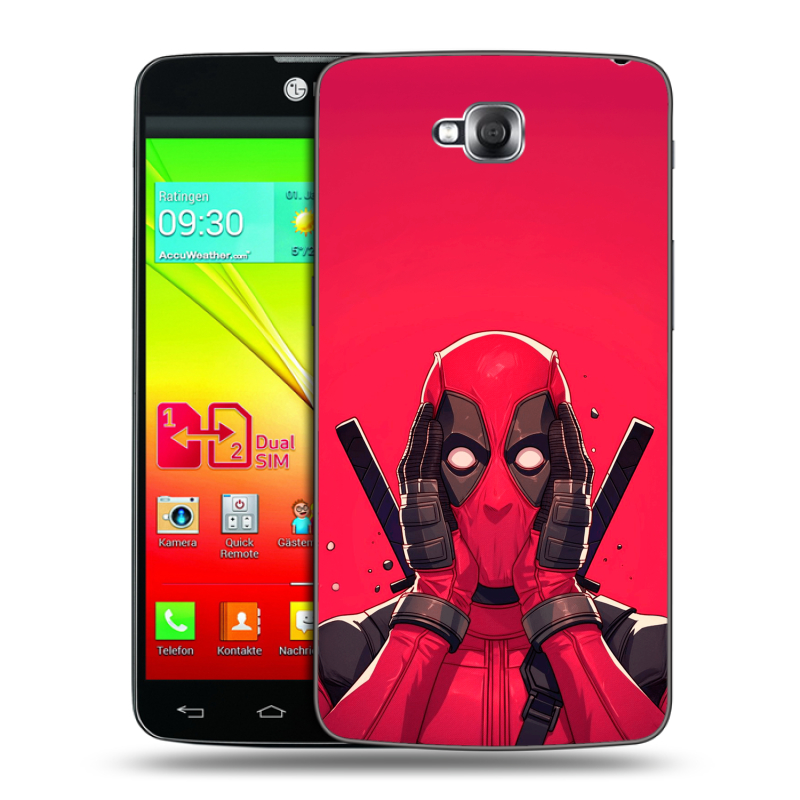 Силиконовый чехол на LG G Pro Lite Dual с принтом Дедпул Deadpool Силиконовый чехол на LG G Pro Lite Dual с принтом Дедпул Deadpool