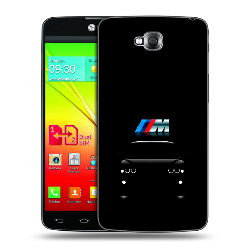 Силиконовый чехол на LG G Pro Lite Dual с принтом БМВ BMW Силиконовый чехол на LG G Pro Lite Dual с принтом БМВ BMW