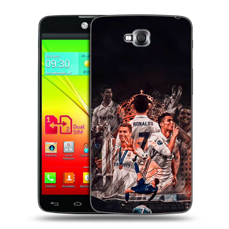 Силиконовый чехол на LG G Pro Lite Dual с принтом Реал Роналдо Real Ronaldo Силиконовый чехол на LG G Pro Lite Dual с принтом Реал Роналдо Real Ronaldo