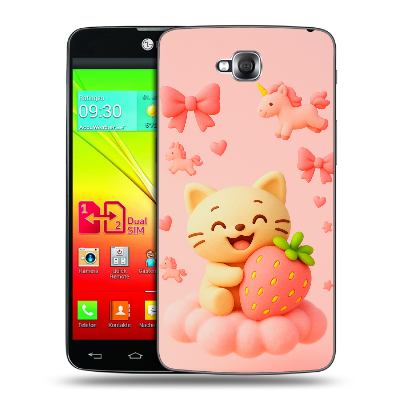 Силиконовый чехол на LG G Pro Lite Dual с принтом для девочек Силиконовый чехол на LG G Pro Lite Dual с принтом для девочек