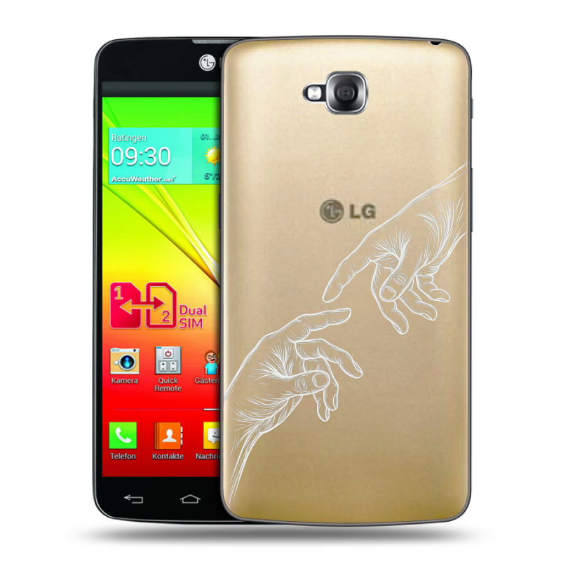 Силиконовый чехол на LG G Pro Lite Dual с принтом Сотворение мира Силиконовый чехол на LG G Pro Lite Dual с принтом Сотворение мира
