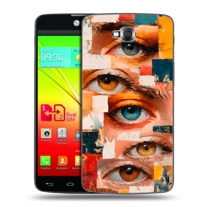 Силиконовый чехол на LG G Pro Lite Dual с принтом Модный принт Силиконовый чехол на LG G Pro Lite Dual с принтом Модный принт