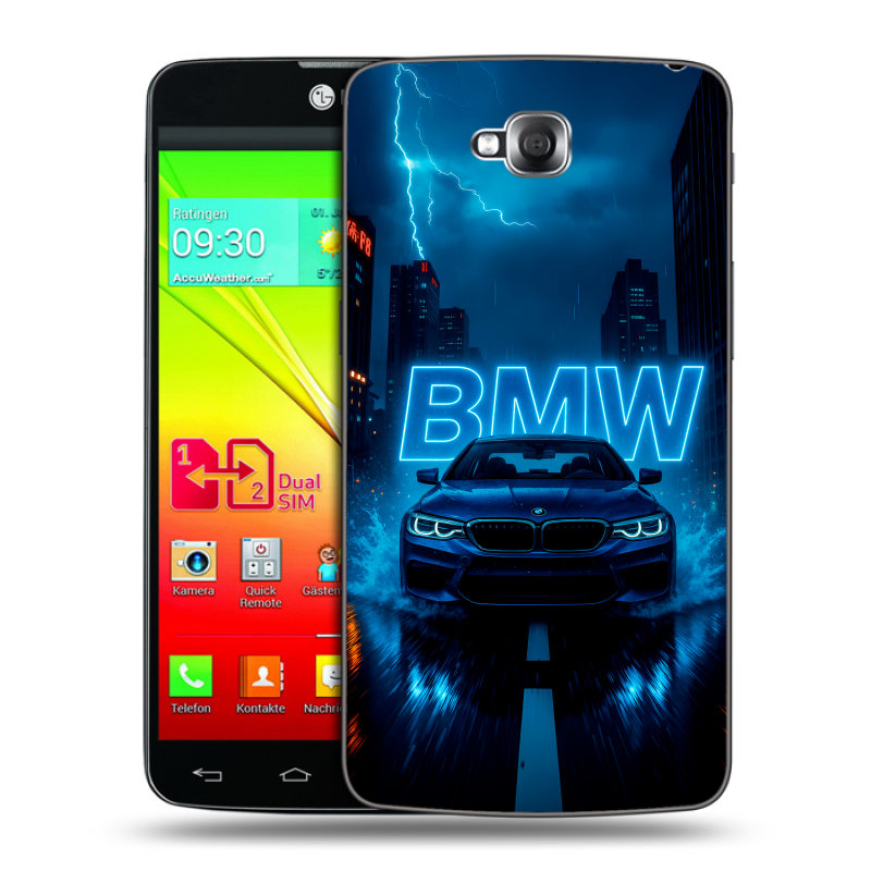 Силиконовый чехол на LG G Pro Lite Dual с принтом BMW БМВ Силиконовый чехол на LG G Pro Lite Dual с принтом BMW БМВ