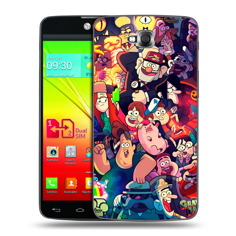 Силиконовый чехол на LG G Pro Lite Dual с принтом Gravity Falls Гравити Фолз Силиконовый чехол на LG G Pro Lite Dual с принтом Gravity Falls Гравити Фолз