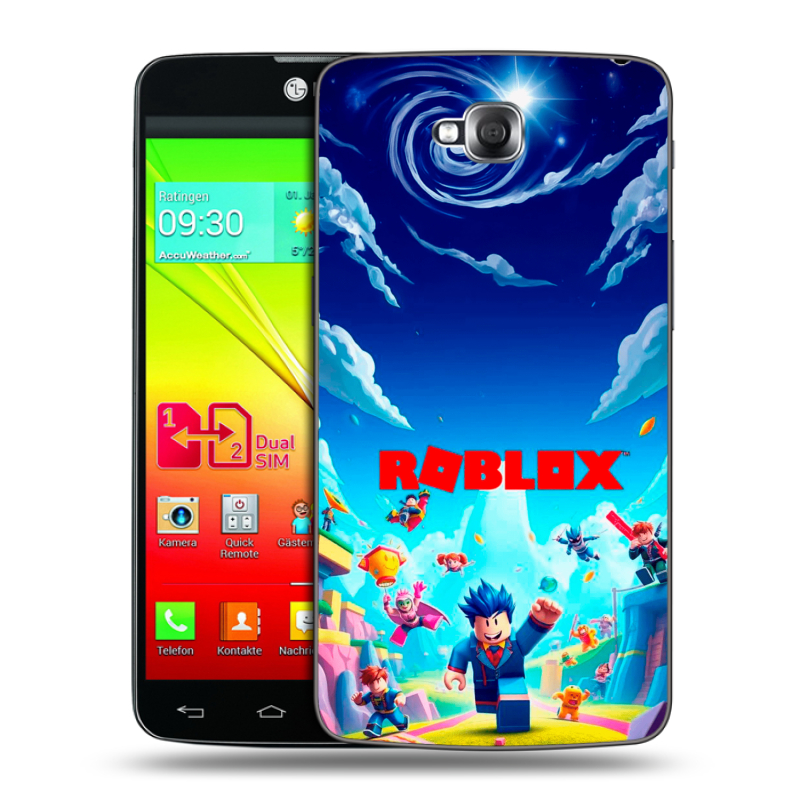 Силиконовый чехол на LG G Pro Lite Dual с принтом Roblox Роблокс Силиконовый чехол на LG G Pro Lite Dual с принтом Roblox Роблокс