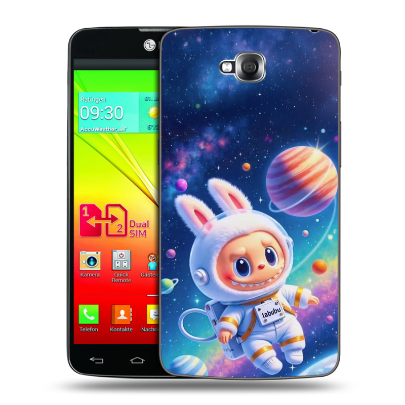 Силиконовый чехол на LG G Pro Lite Dual с принтом Labubu Лабубу Силиконовый чехол на LG G Pro Lite Dual с принтом Labubu Лабубу