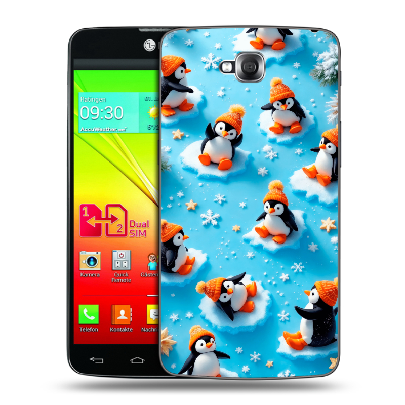 Силиконовый чехол на LG G Pro Lite Dual с принтом Новый год Силиконовый чехол на LG G Pro Lite Dual с принтом Новый год