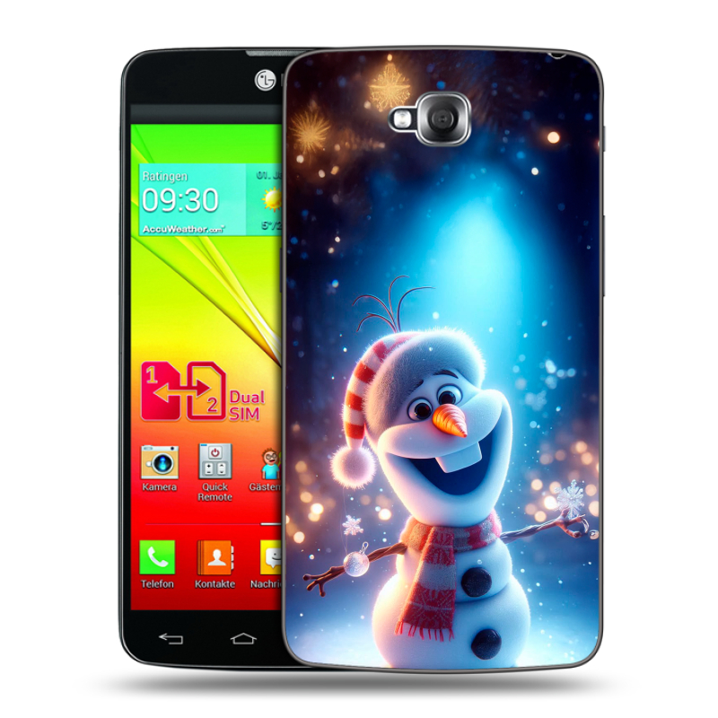 Силиконовый чехол на LG G Pro Lite Dual с принтом Новый год Силиконовый чехол на LG G Pro Lite Dual с принтом Новый год