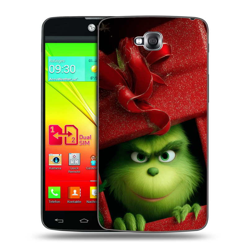 Силиконовый чехол на LG G Pro Lite Dual с принтом Новый год Силиконовый чехол на LG G Pro Lite Dual с принтом Новый год