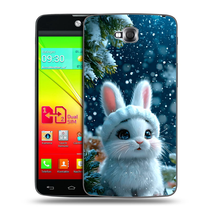 Силиконовый чехол на LG G Pro Lite Dual с принтом Новый год Силиконовый чехол на LG G Pro Lite Dual с принтом Новый год