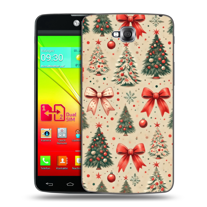 Силиконовый чехол на LG G Pro Lite Dual с принтом Новый год Силиконовый чехол на LG G Pro Lite Dual с принтом Новый год