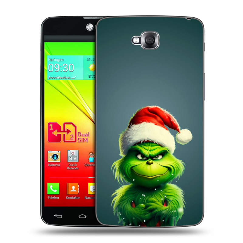 Силиконовый чехол на LG G Pro Lite Dual с принтом Новый год Силиконовый чехол на LG G Pro Lite Dual с принтом Новый год