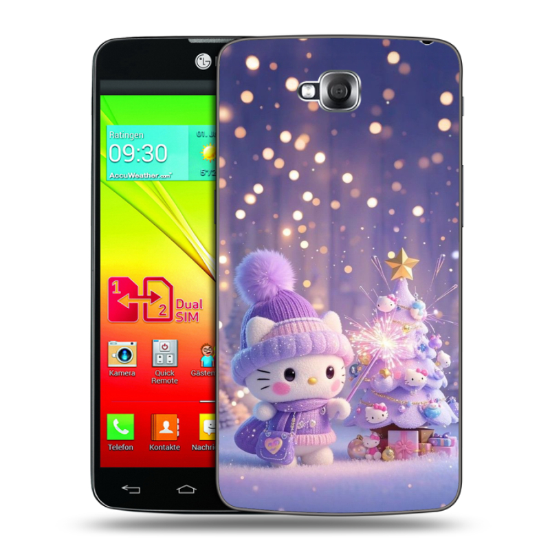 Силиконовый чехол на LG G Pro Lite Dual с принтом Новый год Силиконовый чехол на LG G Pro Lite Dual с принтом Новый год