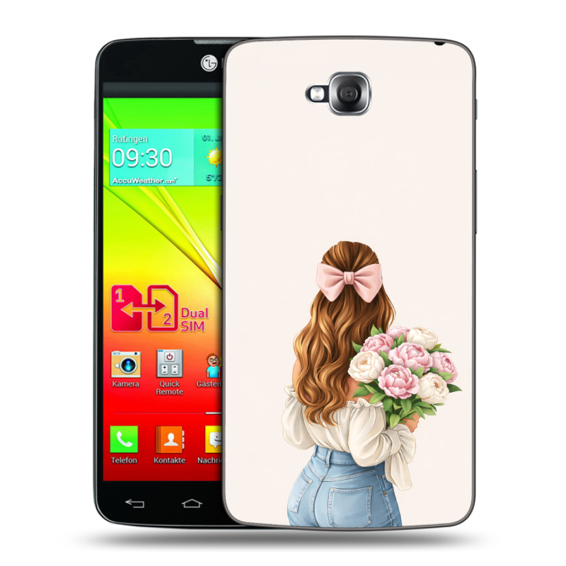 Силиконовый чехол на LG G Pro Lite Dual с принтом женский Силиконовый чехол на LG G Pro Lite Dual с принтом женский