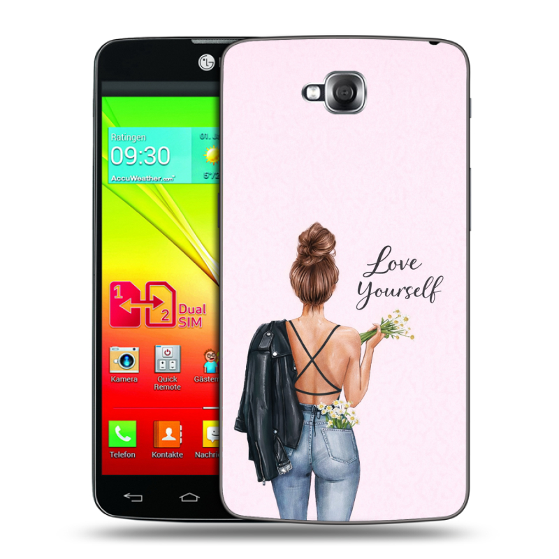 Силиконовый чехол на LG G Pro Lite Dual с принтом женский Силиконовый чехол на LG G Pro Lite Dual с принтом женский