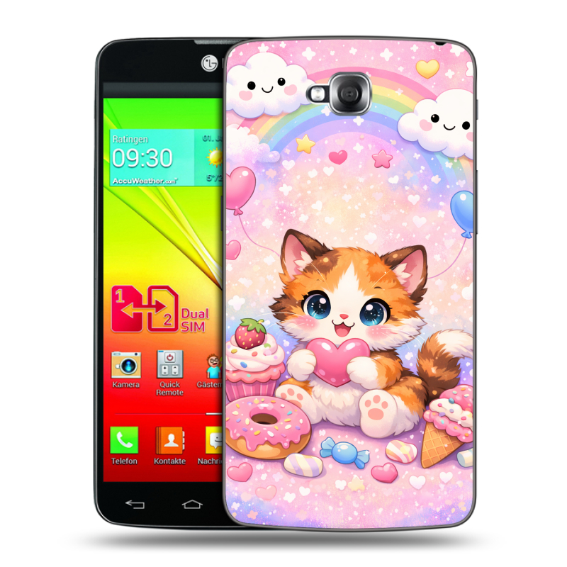 Силиконовый чехол на LG G Pro Lite Dual с принтом для девочек Силиконовый чехол на LG G Pro Lite Dual с принтом для девочек