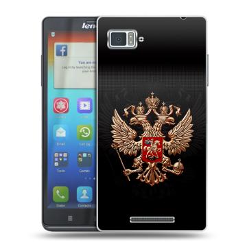 Пластиковый чехол на Lenovo Vibe Z с принтом Герб России