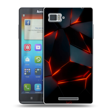 Пластиковый чехол на Lenovo Vibe Z с принтом Яркие абстракции