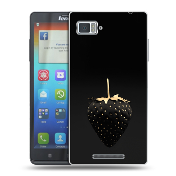 Пластиковый чехол на Lenovo Vibe Z с принтом Черная клубника