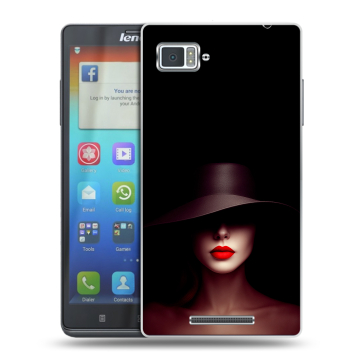 Пластиковый чехол на Lenovo Vibe Z с принтом Девушка в шляпе