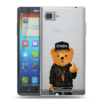 Пластиковый чехол на Lenovo Vibe Z с принтом Мишка