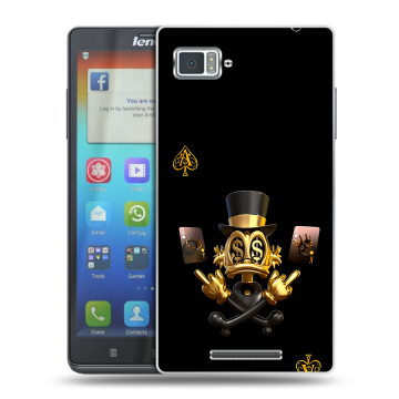 Пластиковый чехол на Lenovo Vibe Z с принтом Золотой скрудж макдак