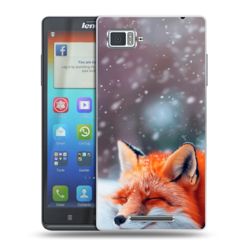 Пластиковый чехол на Lenovo Vibe Z с принтом лиса