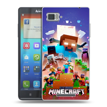 Пластиковый чехол на Lenovo Vibe Z с принтом Майнкрафт Minecraft Пластиковый чехол на Lenovo Vibe Z с принтом Майнкрафт Minecraft