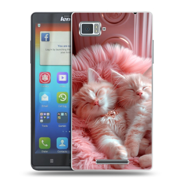Пластиковый чехол на Lenovo Vibe Z с принтом котята котики Пластиковый чехол на Lenovo Vibe Z с принтом котята котики