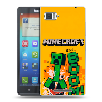 Пластиковый чехол на Lenovo Vibe Z с принтом Майнкрафт Minecraft