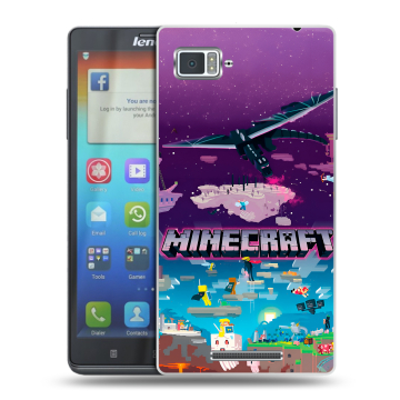 Пластиковый чехол на Lenovo Vibe Z с принтом Майнкрафт Minecraft